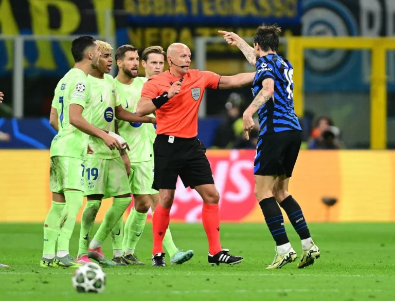 Inter Milan win over Barcelona marred by spitting claim as Inigo Martinez and Francesco Acerbi footage emerges