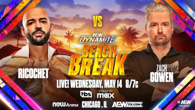 Ricochet Vs. Zach Gowen Set For AEW Dynamite Beach Break